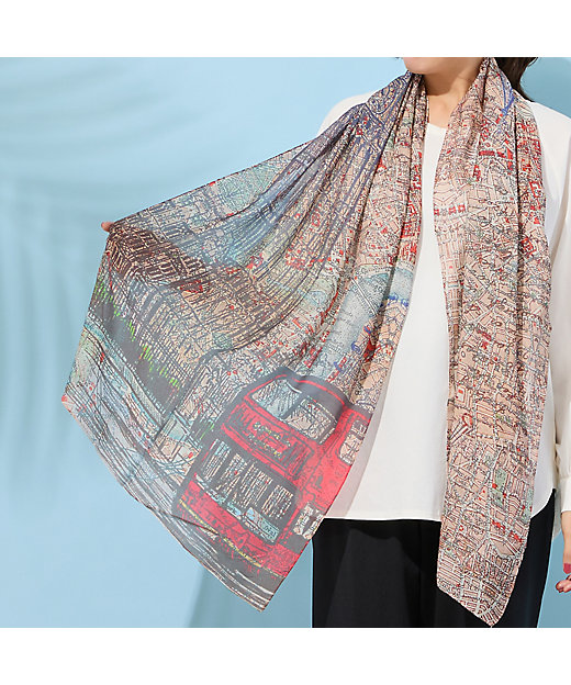 ロンドンプリントストール（56162604） | PISANO/ピサーノ