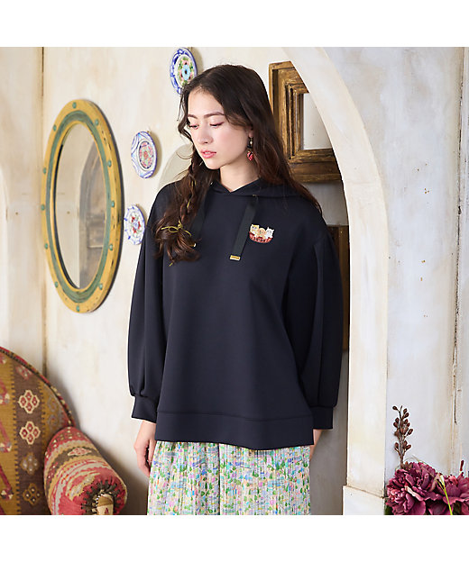 オーバーサイズフード付きパーカー（82126402） | Rose Tiara