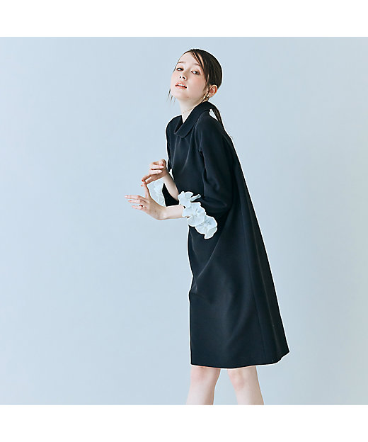 プリーツフラワー付きワンピース（83012604） | Rose Tiara