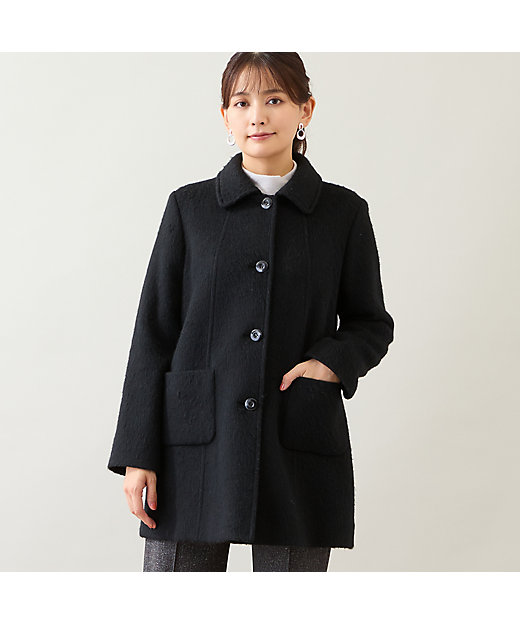 ステンカラーシャギーコート（12086531） | LOBJIE (Women