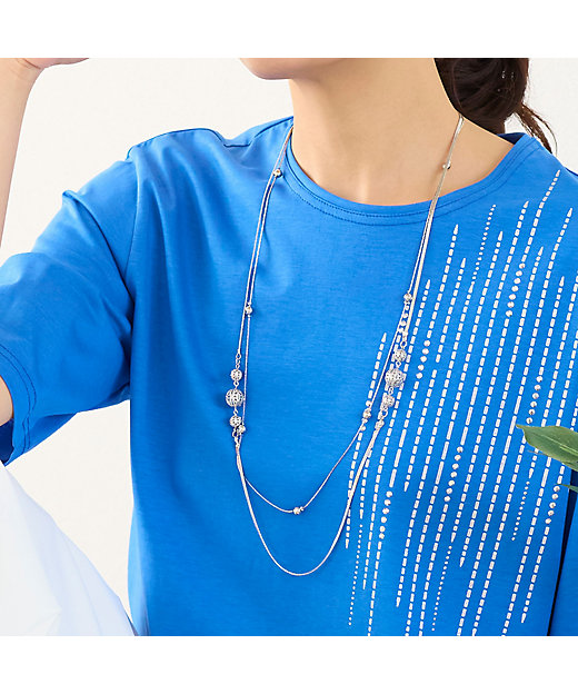 サークルモチーフ2連ネックレス（12142602） | LOBJIE (Women