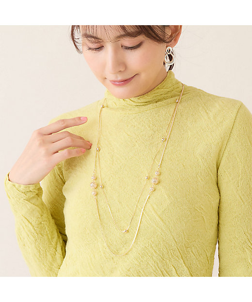 サークルモチーフ2連ネックレス（12142602） | LOBJIE (Women