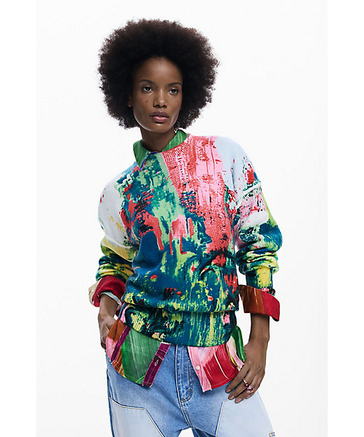 アーティ柄のセーター 26SWJFX6 | Desigual (Women