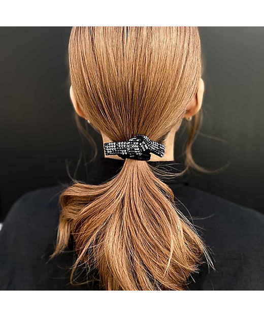 acca アッカ クリスタル ブリジットドレスポニー ベージュ ピンク