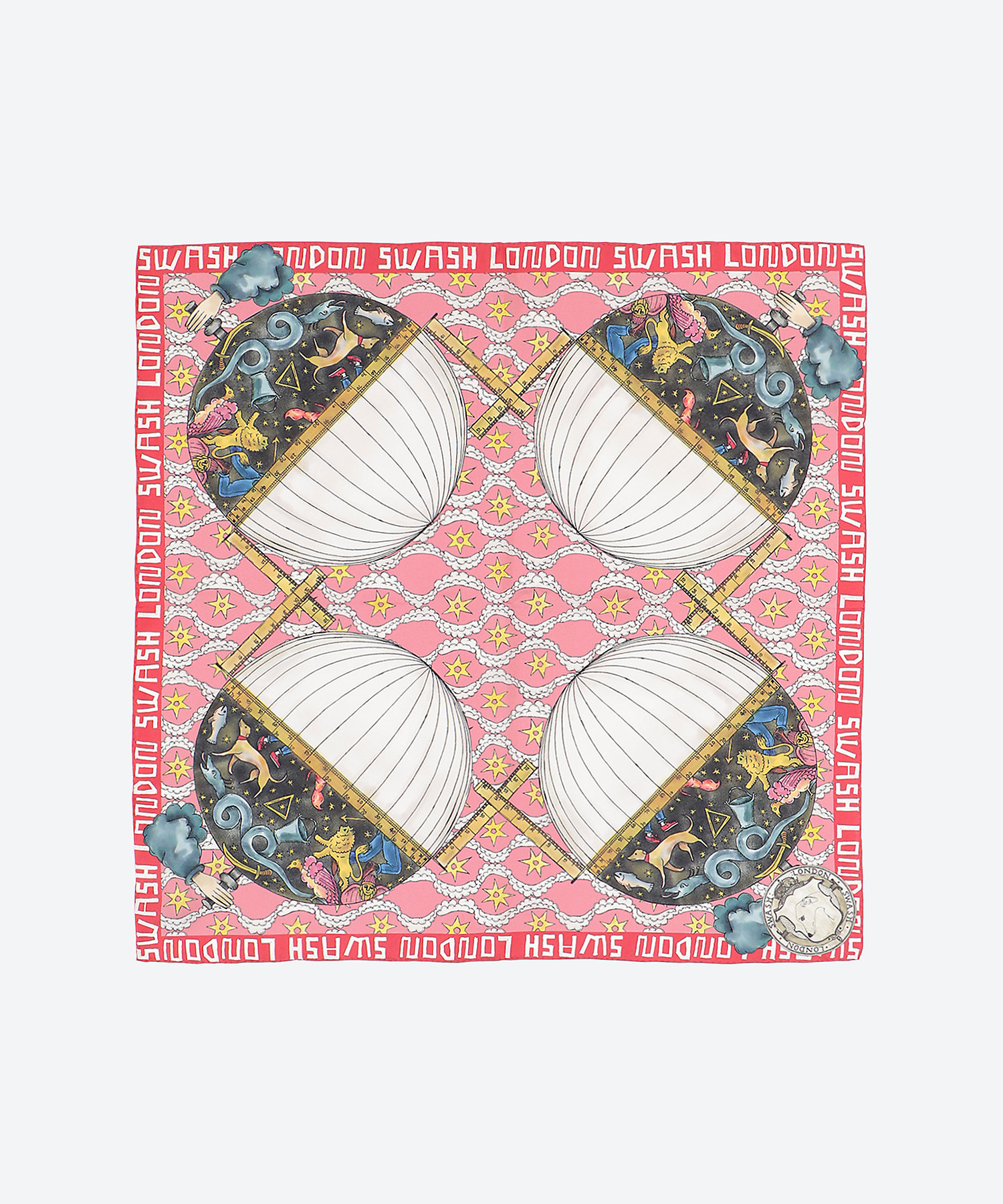 シルクツイルプリントスカーフ | SWASH LONDON/スウォッシュ ロンドン