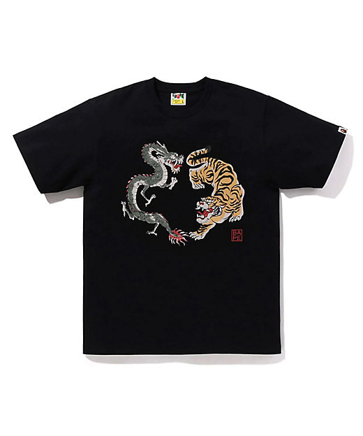 Tシャツ JAPAN CULTURE TIGER AND DRAGON