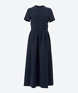 ラッフルトリムスリーブミディシャツドレス YCD―325―007