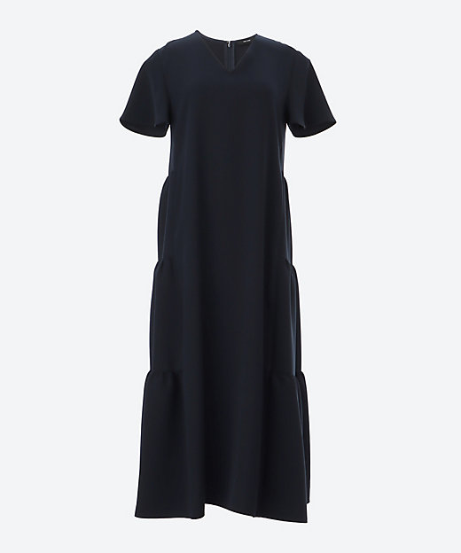 フレアスリーブバックティアードマキシドレス YCD－225－987