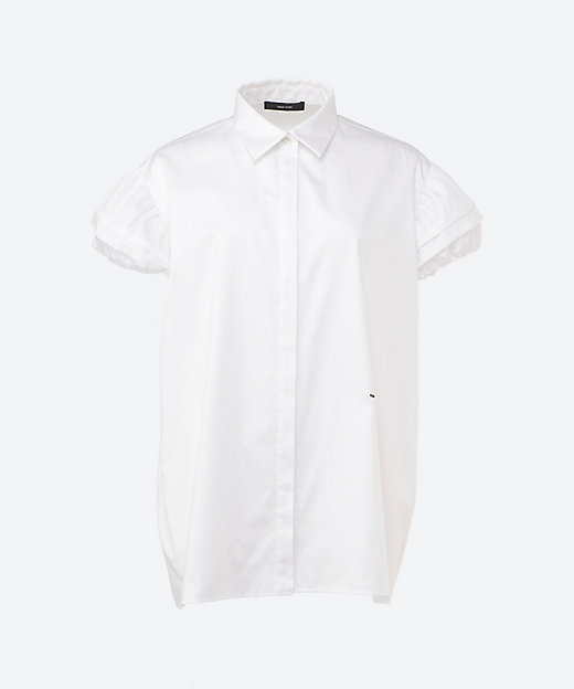 パフスリーブオーバーサイズコットンブラウス YCB―225―481