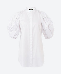 ラッフルトリムスリーブコットンブラウス YCB―325―500 | YOKO