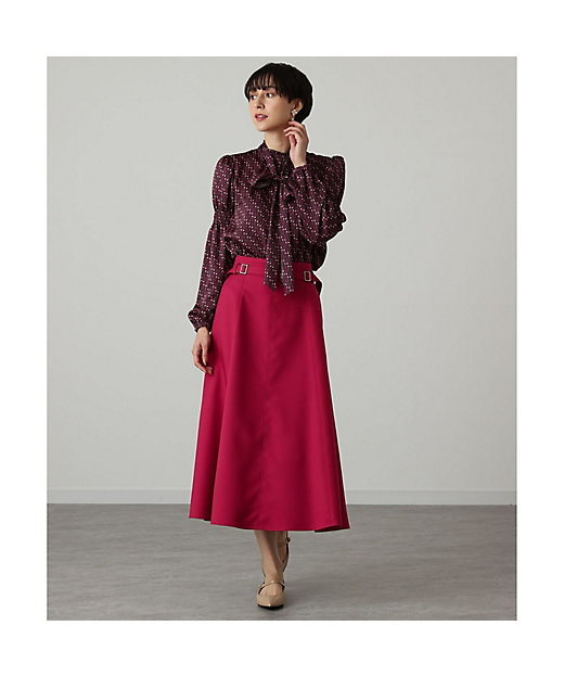 ブライトツイルダブルバックル スカート | ANAYI/アナイ | 三越伊勢丹