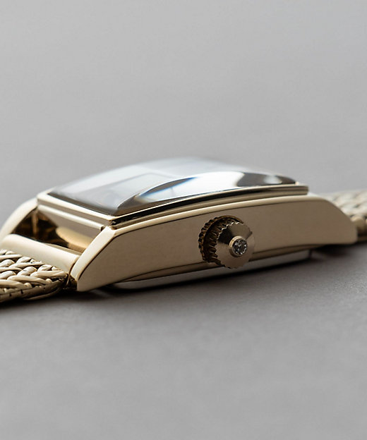 ダイヤモンド レクタングルフェイス メッシュベルト ウォッチ | ete