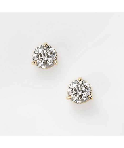 K18ダイヤモンドピアス（0．1ct） | agete/アガット | 三越