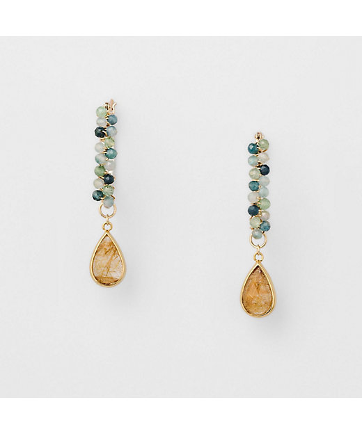 シルバー／K10トルマリンピアス | agete/アガット | 三越伊勢丹