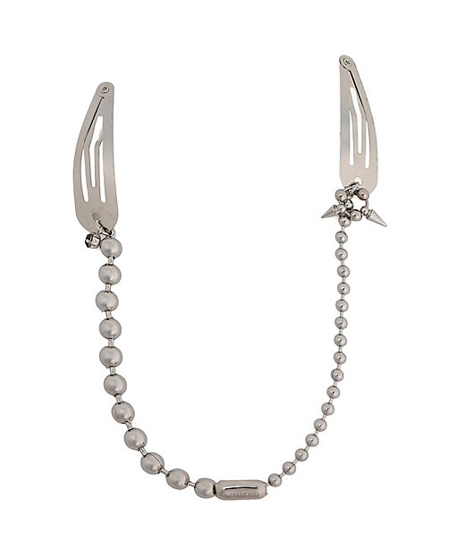 RHODIUM CHAIN HAIR PIN LLーA31ー986
