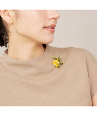 ミモザ ブローチ・ノリタケ ボンボニエールセット VBRD6156