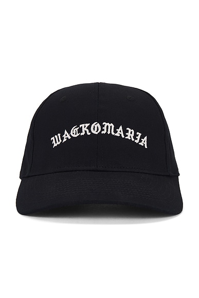 WACKO MARIA 6 Panel Cap Type-1 in Black | FWRD