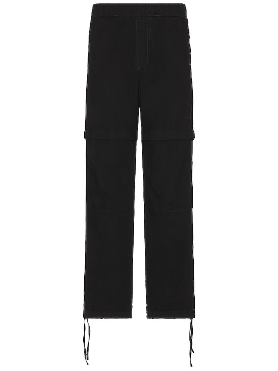 Givenchy Elasticated Waist Zip Off Denim Pants in Black | FWRD