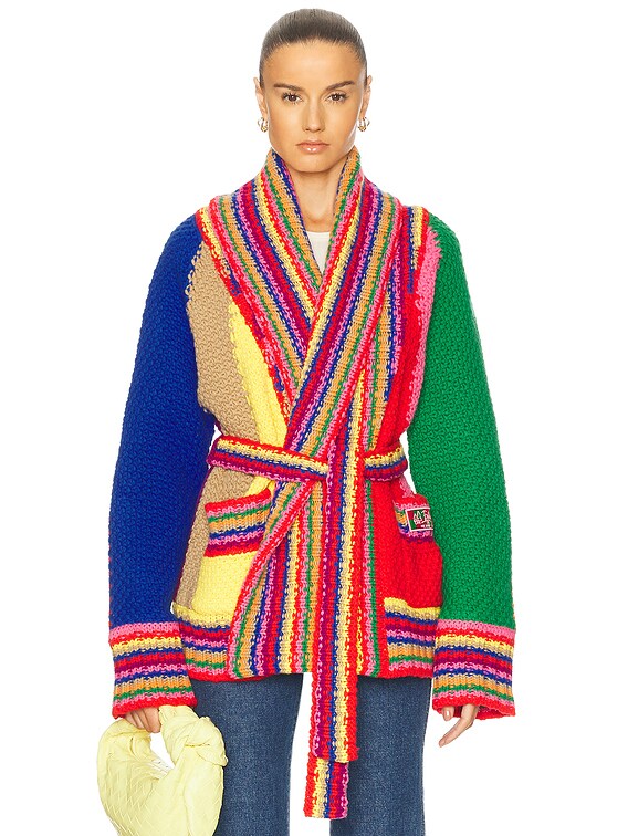 Emilio Pucci Belted Cardigan in Multicolor | FWRD