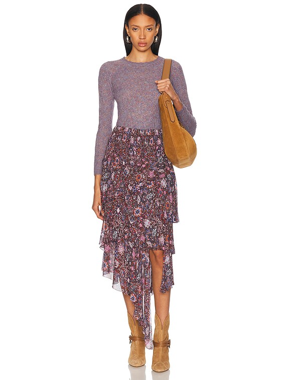 Isabel Marant Etoile Obeline Sweater in Multicolor Blue | FWRD