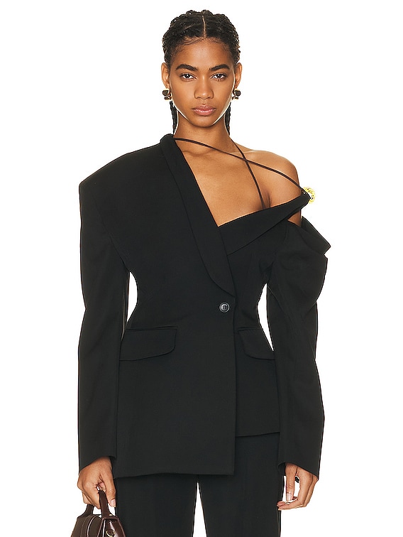 JACQUEMUS La Veste Baska in Black | FWRD