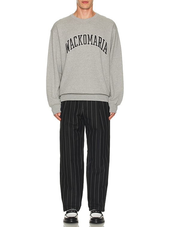 WACKO MARIA Middle Weight Sweat Shirt Type-1 in Gray | FWRD