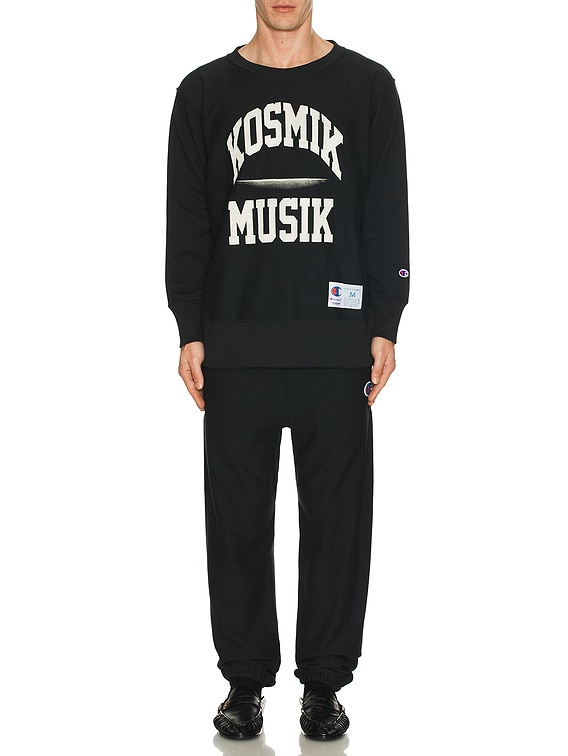 Undercover x Champion Kosmik Musik Sweatshirt in Black | FWRD