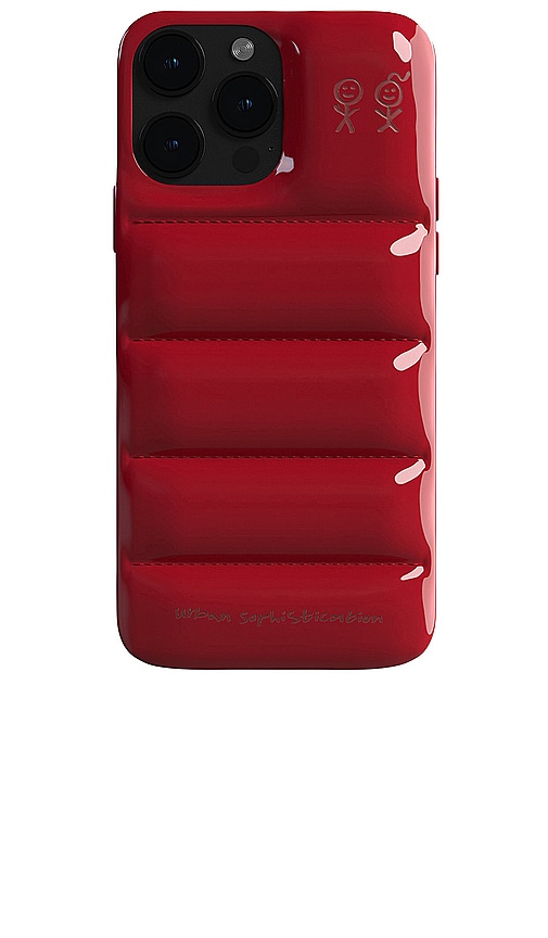 Urban Sophistication Iphone 15 Pro Glazed Puffer Case in Red | REVOLVE