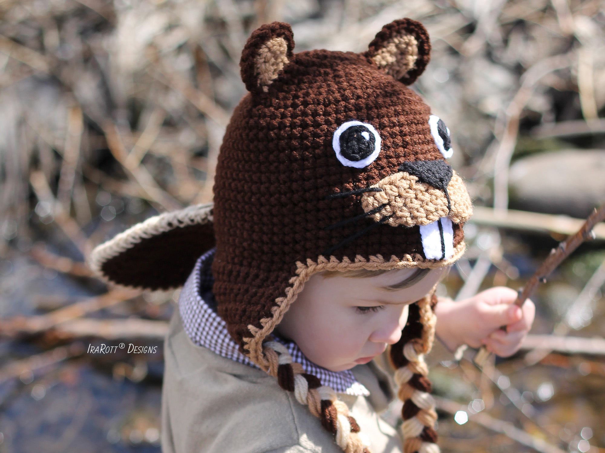 Justin The Canadian Beaver Hat Crochet Pattern – IraRott Designs