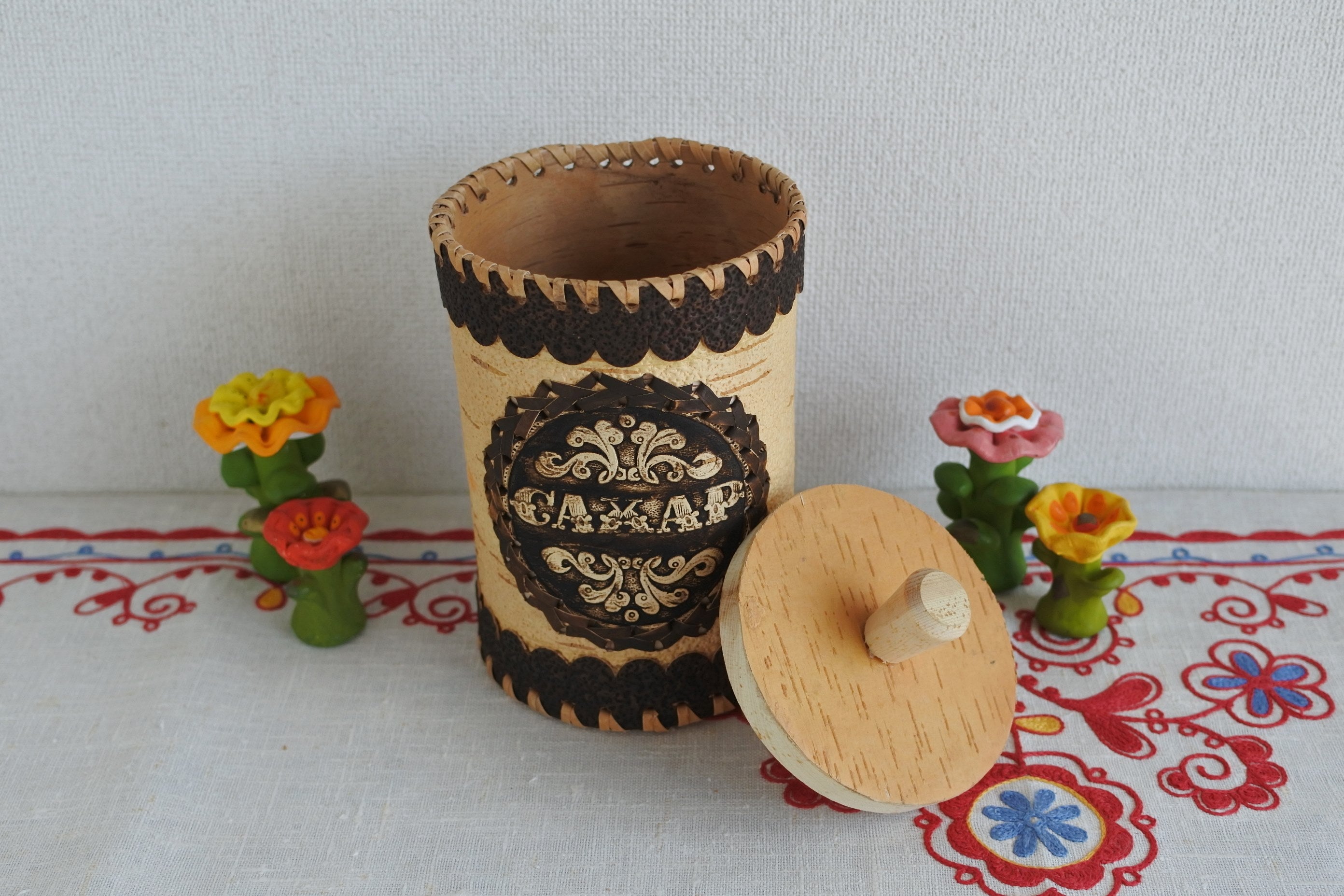 白樺細工ベレスタ 白樺樹皮 キッチン用品 スパイスセット コースター