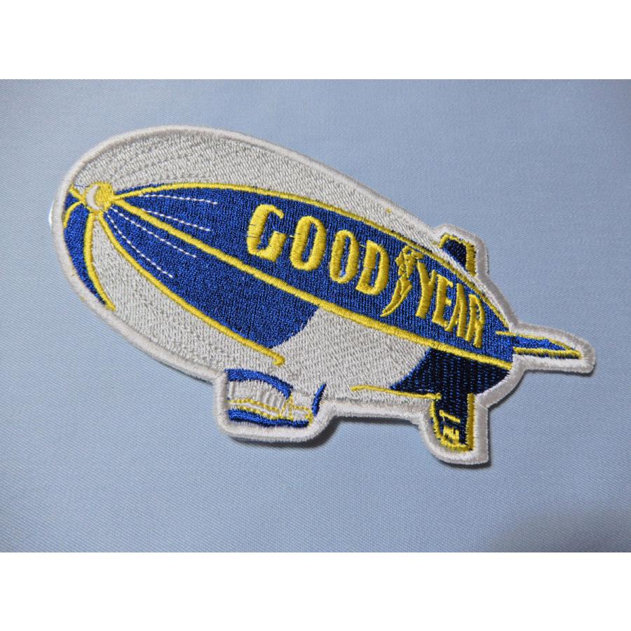 新品ですが訳アリ！GOOD/YEAR グッドイヤー飛行船☆アイロン刺繍
