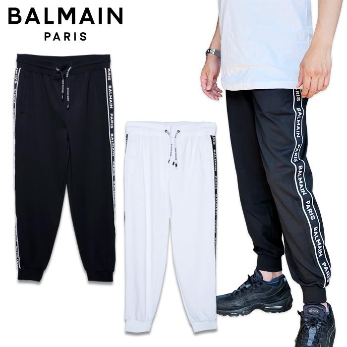 BALMAIN（バルマン） メンズ スウェット ブラック 黒 BA8178 8177 白