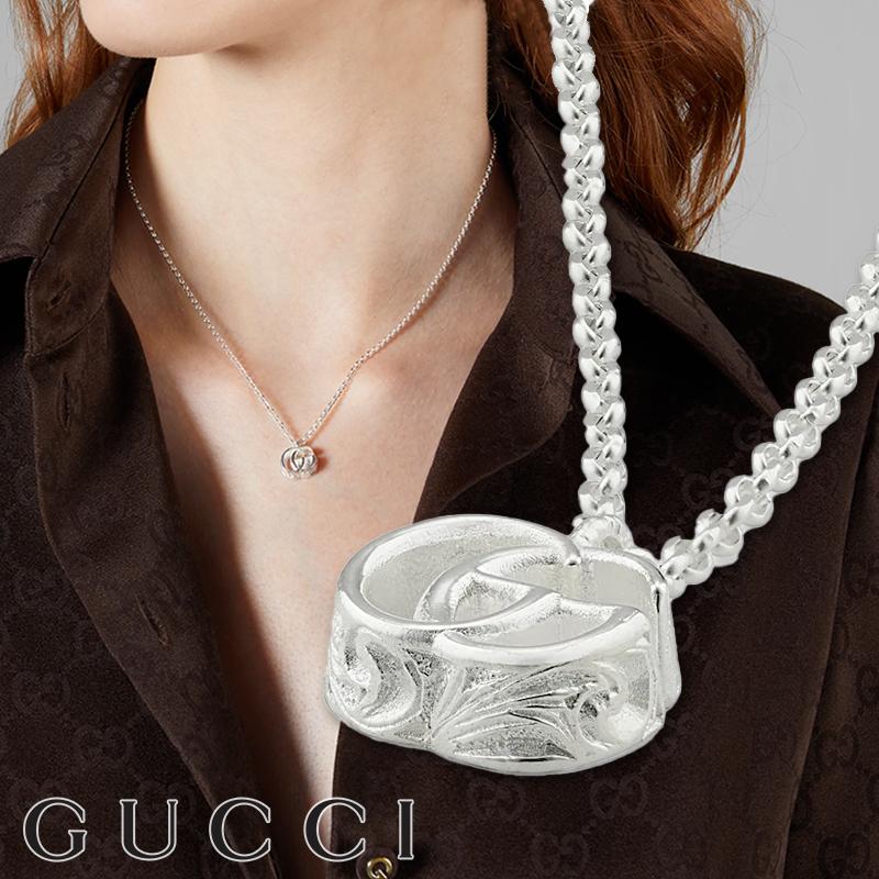 GUCCI（グッチ） ダブルG ネックレス スターリングシルバー