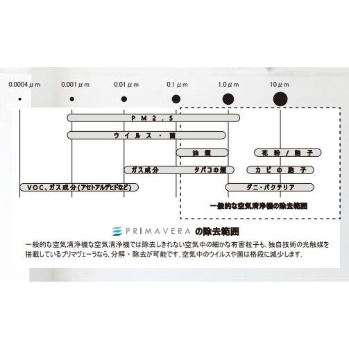 アルシステム空気清浄機 20畳用(壁掛け可能) プリマヴェーラ OP-Z201A