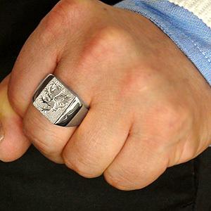 Pt900印台プラチナ指輪紋章リングプラチナ900メンズリング刻印入り保証