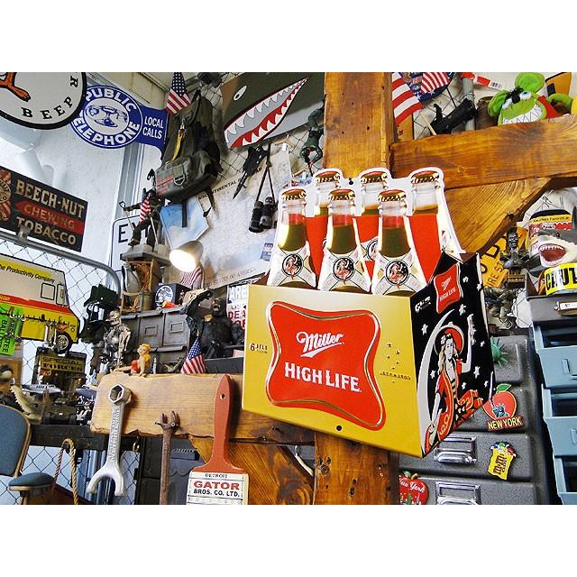 ミラービール 6パックカートンボックス エンボス ティンサイン