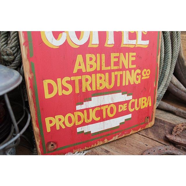 カウボーイコーヒーカクタス 木製看板 アメリカ雑貨 アメリカン雑貨