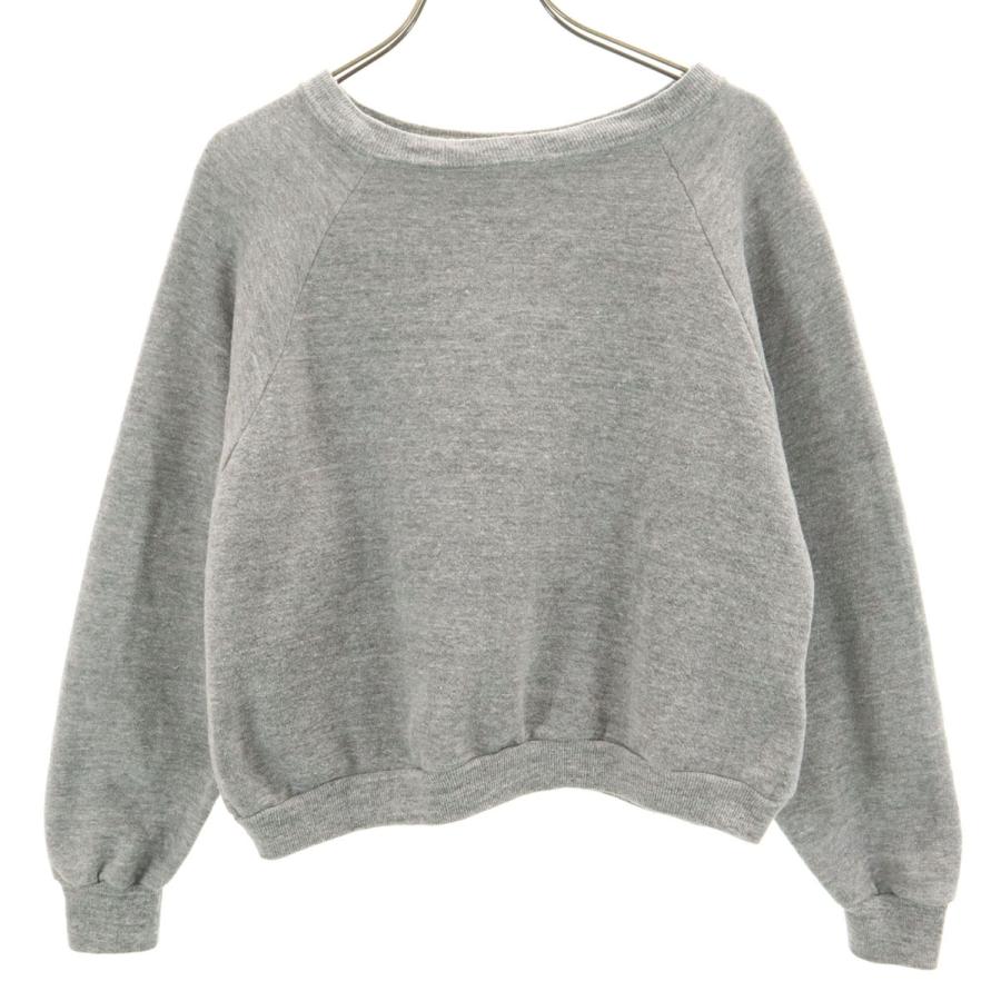 VINTAGE ヴィンテージ 70s USA製 ラグラン スウェット XL グレー