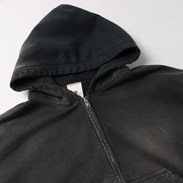 MOOJIMOOJI OVERSIZED ZIPUP HOODIE AGED ムージームージー / オーバー