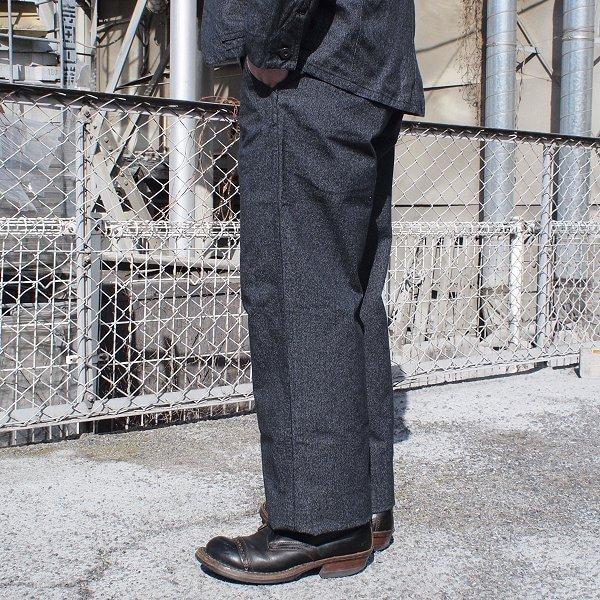 CUSHMAN（クッシュマン） ブラックシャンブレートラウザー ワイド