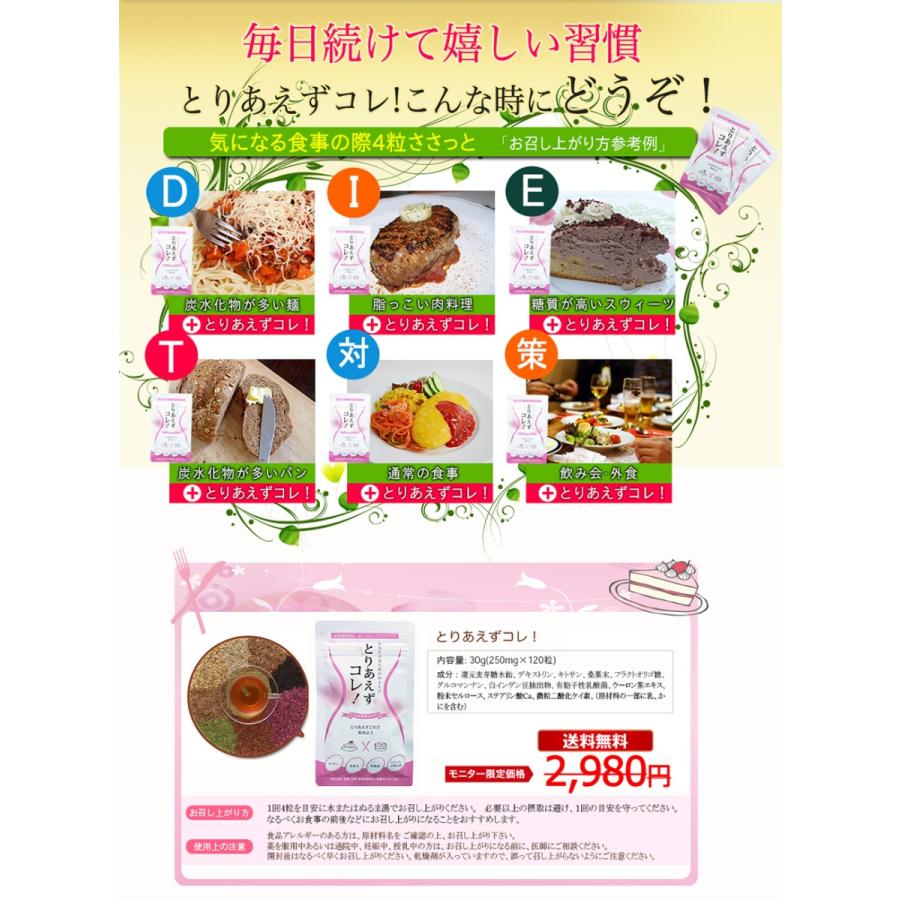 とりあえずコレ!お得3袋 カロリーカット ダイエット サプリメント