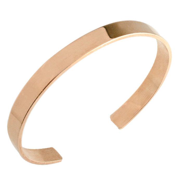 ブレスレット レディース 18金 バングル 地金 ブレス k18 18k ピンク