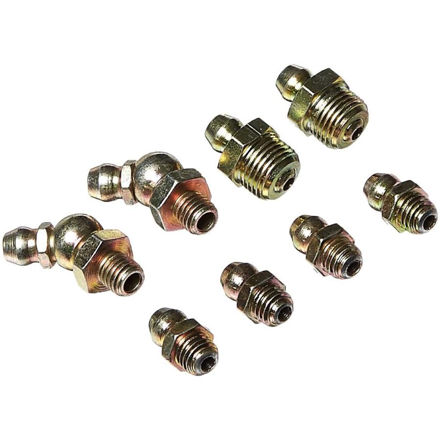 グリスニップル アソートメントパック 1/4-28x4個、1/4-28 45度x2個