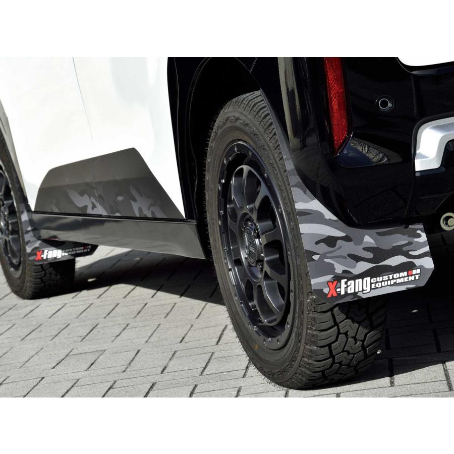 X-Fang：デリカミニ(B3#A型)』マッドフラップカモフラージュ ブラック