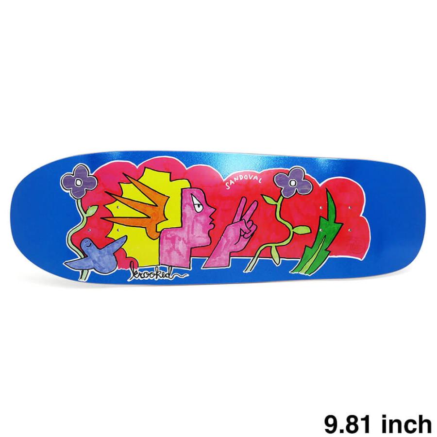 KROOKED DECK クルキッド デッキ RONNIE SANDOVAL PEACE SIGN 9.81
