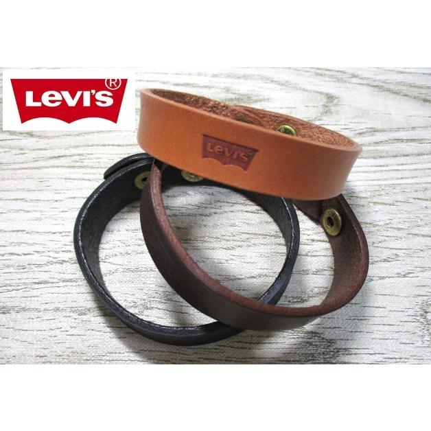 Levi's（リーバイス） ブレスレット メンズ ブランド 本革 レザー