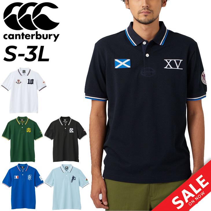 カンタベリー 半袖 ポロシャツ メンズ canterbury ラグビー ラガー