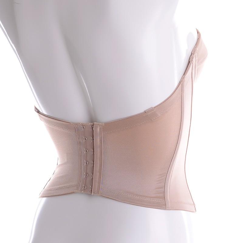 aurora aurora日本製ロングビスチェ 胸パット2点セット モカベージュ