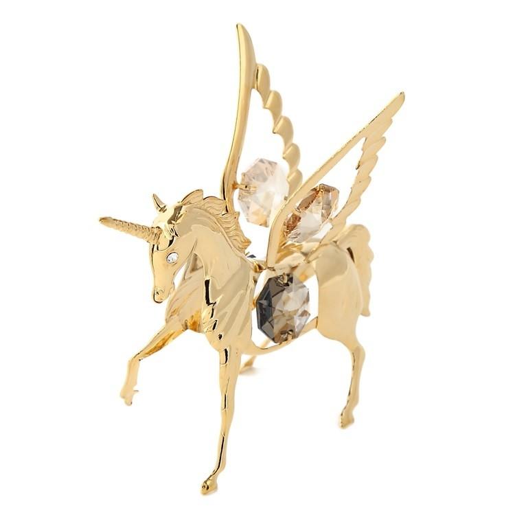 送料無料】【おまけ付】ゴールド ペガサス 置物 誕生日プレゼント 女性