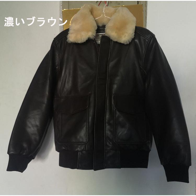 レザージャケット フライトジャケット メンズ 羊革ジャケット シープ